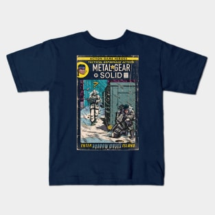 MGS Shadow Moses Island comic book fan art Kids T-Shirt